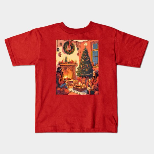Boho Christmas Kids T-Shirt by Viper Unconvetional Concept